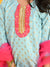 Saka Designs Girls Blue & Pink Printed Kurta Dhoti With Dupatta