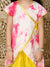 Saka Designs Magenta & Yellow Peplum Dhoti Set In Jaquard