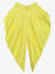 Saka Designs Mouve & Yellow Poly Ch&eri Kurta Dhoti Set