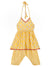 Saka Designs Yellow & Gold Halter Nect B&hni Print Salwar Suit