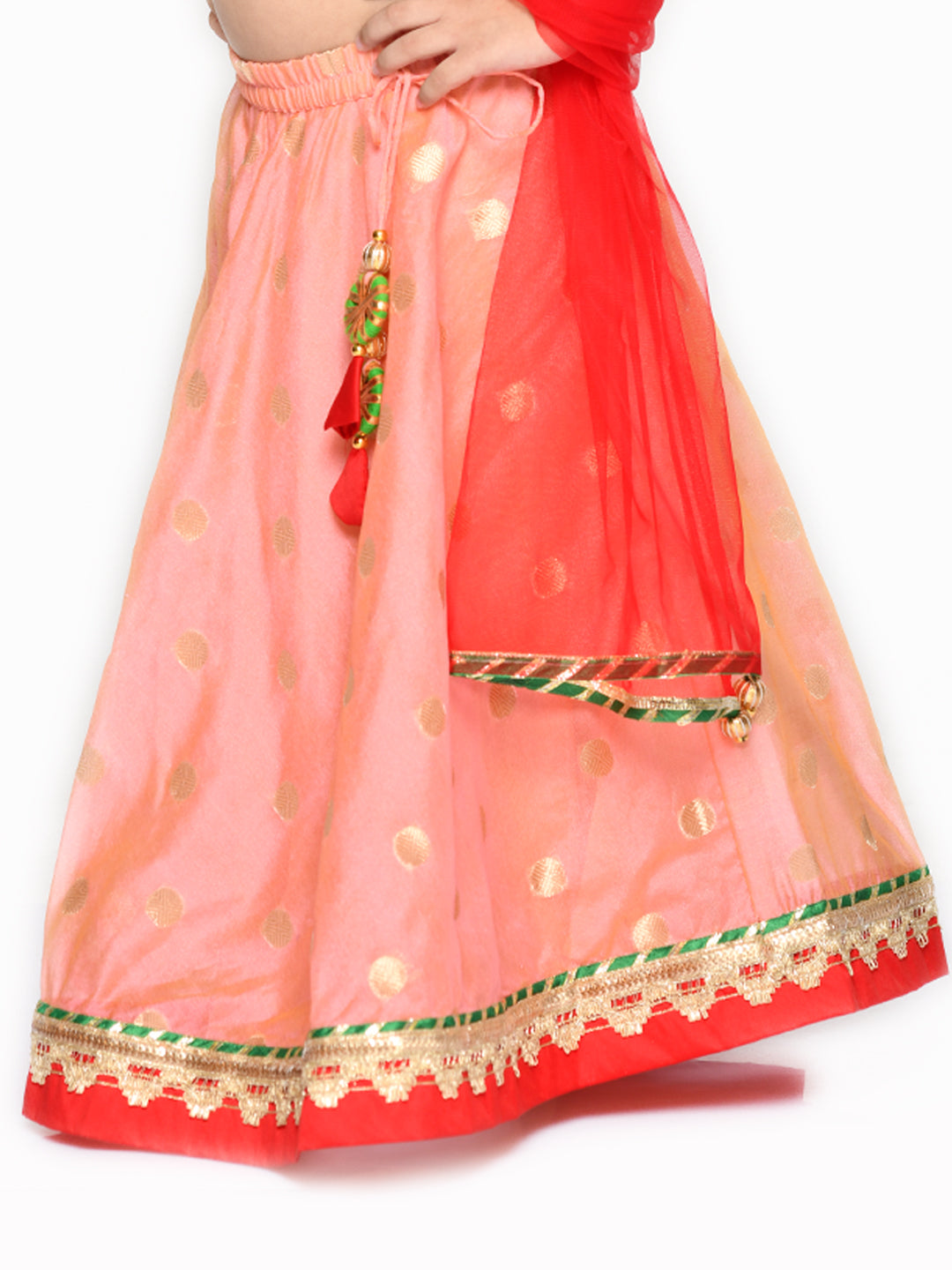 Lehenga Choli with Dupatta - Peach