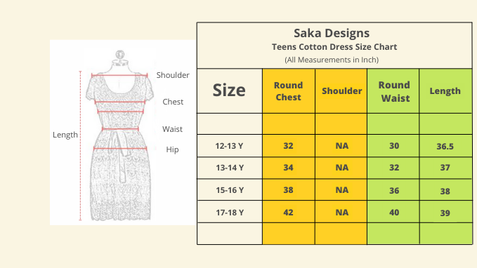 Saka Designs Blue Girl's Knee Length Dress