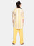Saka Designs Pastel Stripes And Yellow Salwar Set In Pure Cotton  For Teens